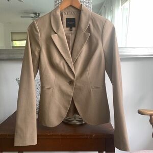 The Limited Collection Tan Blazer Structured Suit Jacket